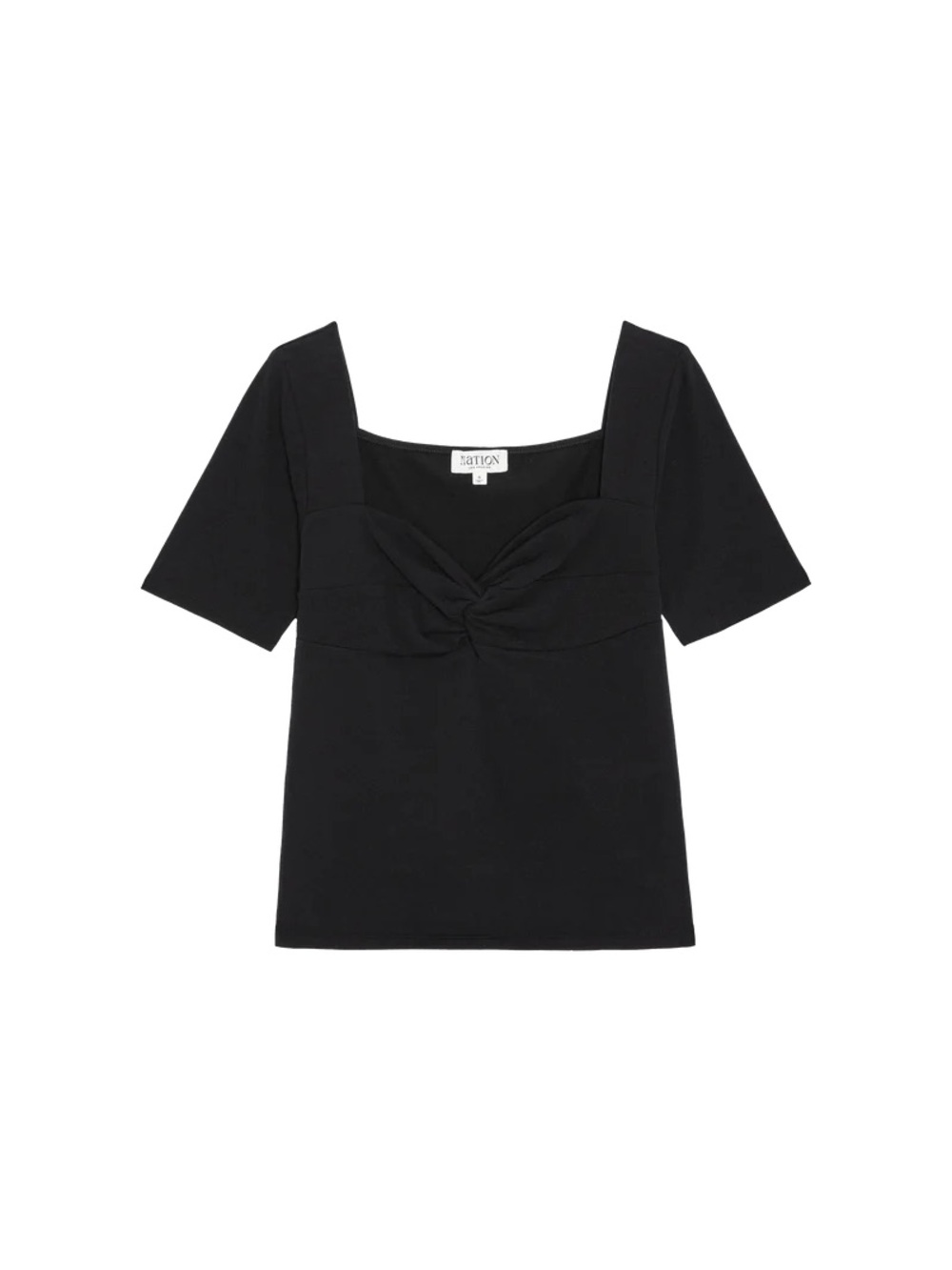 Nation lo's Angeles Lana Twist-Front Short Sleeve Tee
